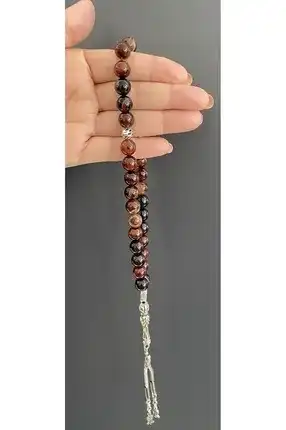 Natural Stone Agate Men's Rosary (10mm)