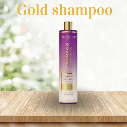 Gold shampoo for damaged hair, 500 ml bottle