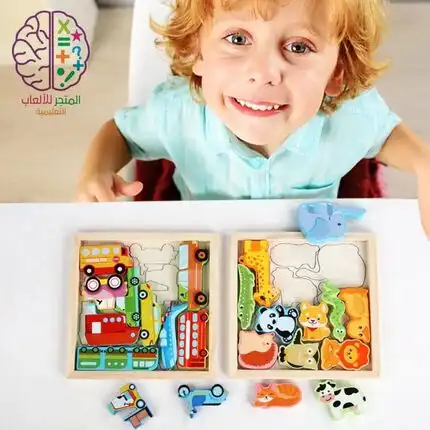 3D wooden puzzle toys for children