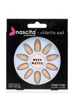 Stiletto Matte French Nails Fake Nails