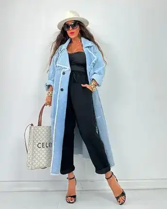 Denim Trench Coat