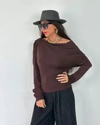 Carol Blouse Brown