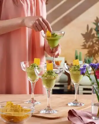 Cups for serving ice cream and salads, 6 pieces in a box