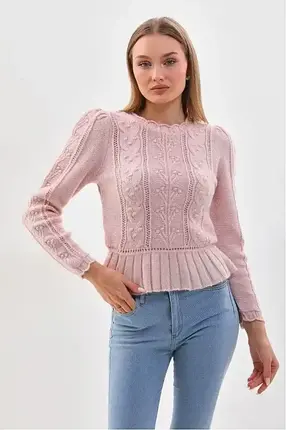 Knitted Patterned Sweater