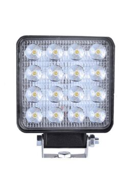 16 Led Square Off Road Boat Work Light Spotlight