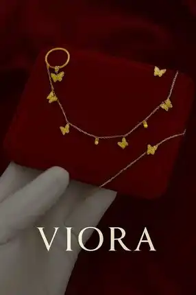 Butterfly jewelry set