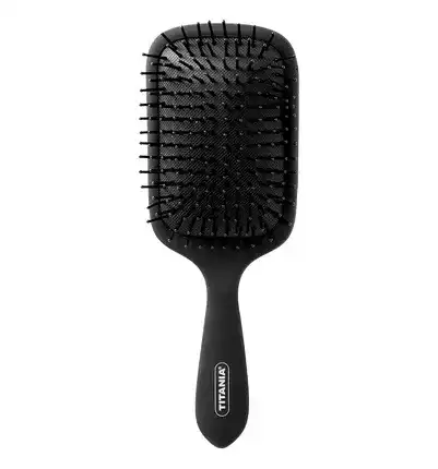 Wide hairbrush for long hair