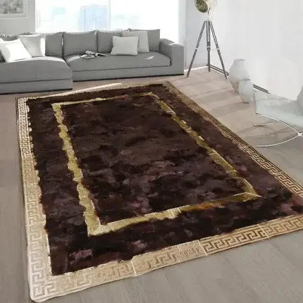 Gold Leaf Brown Tuscan Carpet
