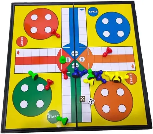 Magnetic Ludo Game - Fun and Classic Game for the Whole Family - Suitable for 2-4 Players - Durable 