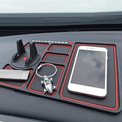 Vehicle Glovebox Anti-Slip Phone Holder Organizer