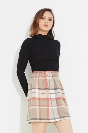 Plaid Mini Skirt