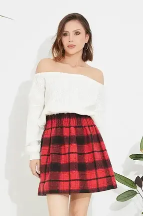 Plaid Mini Skirt