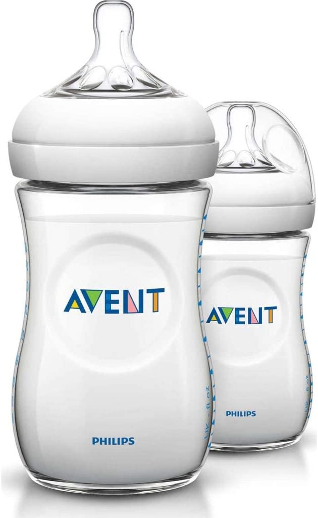 Philips Avent SCF033/27 Baby Bottle 2 Pack, Transparent
