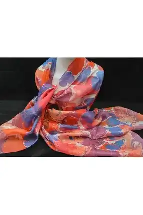 Silk Marbling Scarf