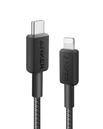 Anker 322 USB-C to Lightning Cable (3ft Braided)