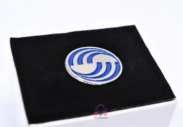 Silver Airbus brooch