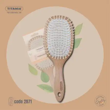 A unique experience with hair brushes made of natural beech wood